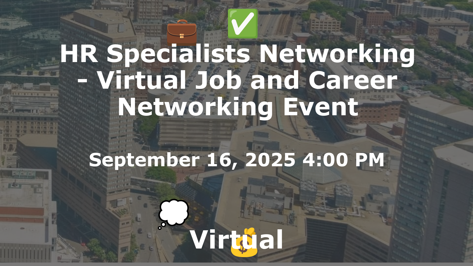 HR Specialists Networking - Virtual Job and Career Networking Event event image